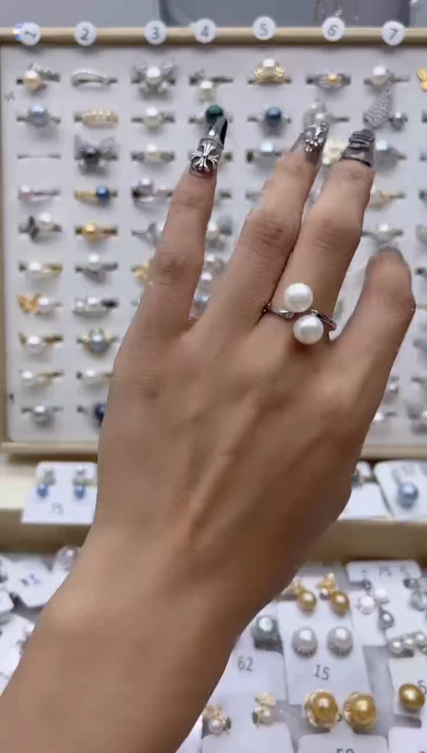 【闪购商品】淡水珍珠戒指合金163