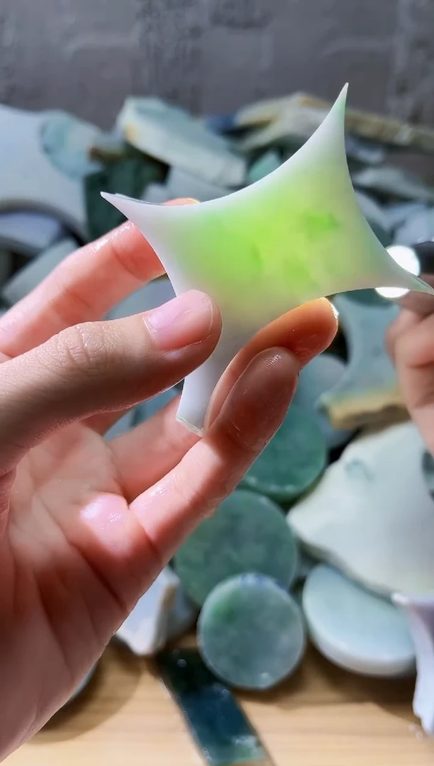 裸石翡翠翡翠a货正品玉石古陈744