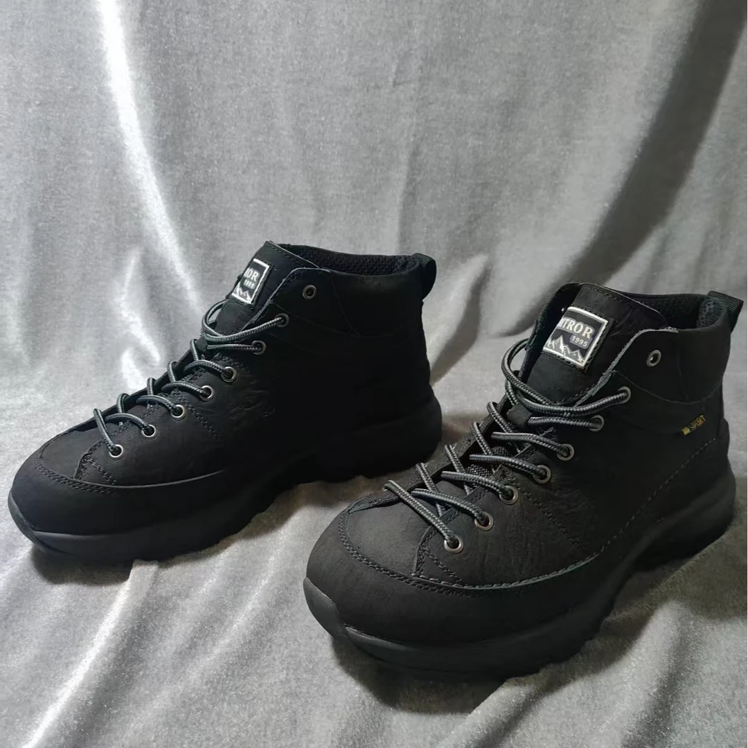 高端轻奢男鞋纯色健步休闲男鞋徒步鞋户外休闲鞋旅游鞋耐磨运动鞋