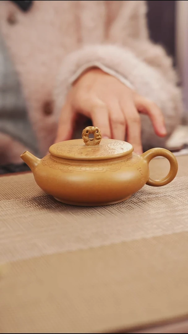 原矿黄金段甘霖紫砂壶8