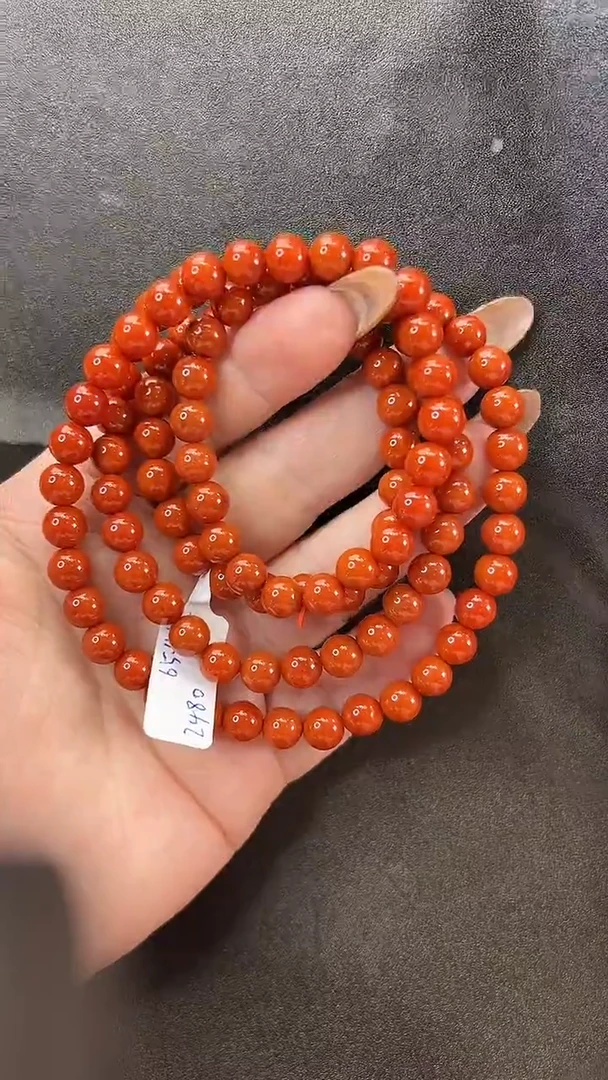 颈饰未镶嵌南红玛瑙项链