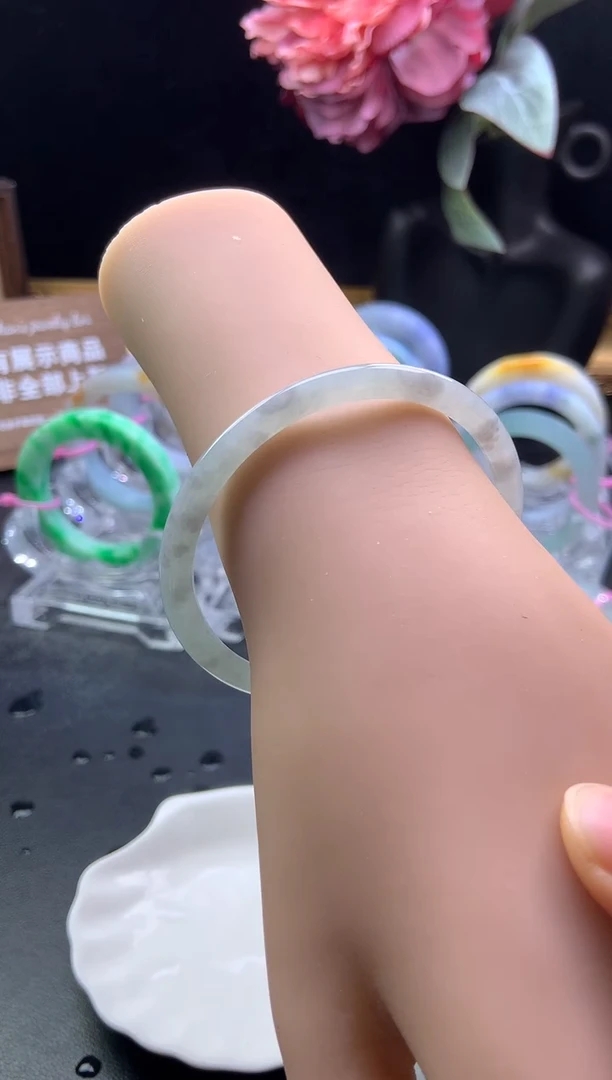 未镶嵌手镯定制翡翠59-60「定制不退不换」