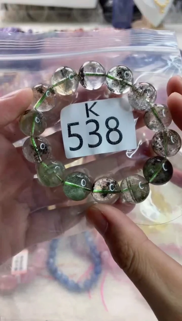 水晶手串K未镶嵌水晶538-15m