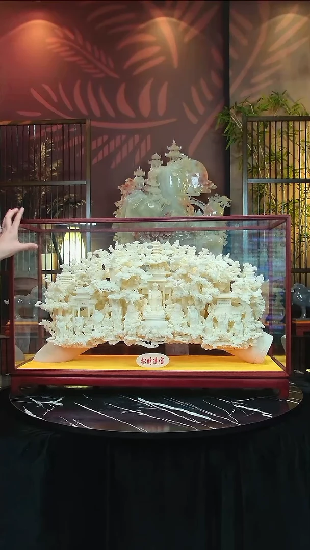 石材跟***好家居摆件招财进宝