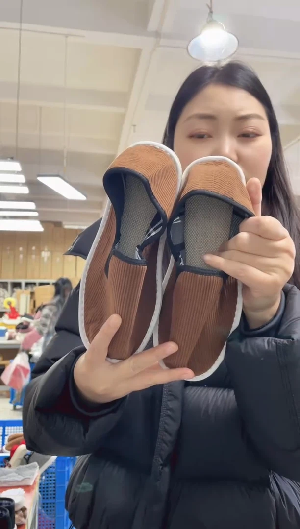 2-7咖色松紧棉麻37码39号