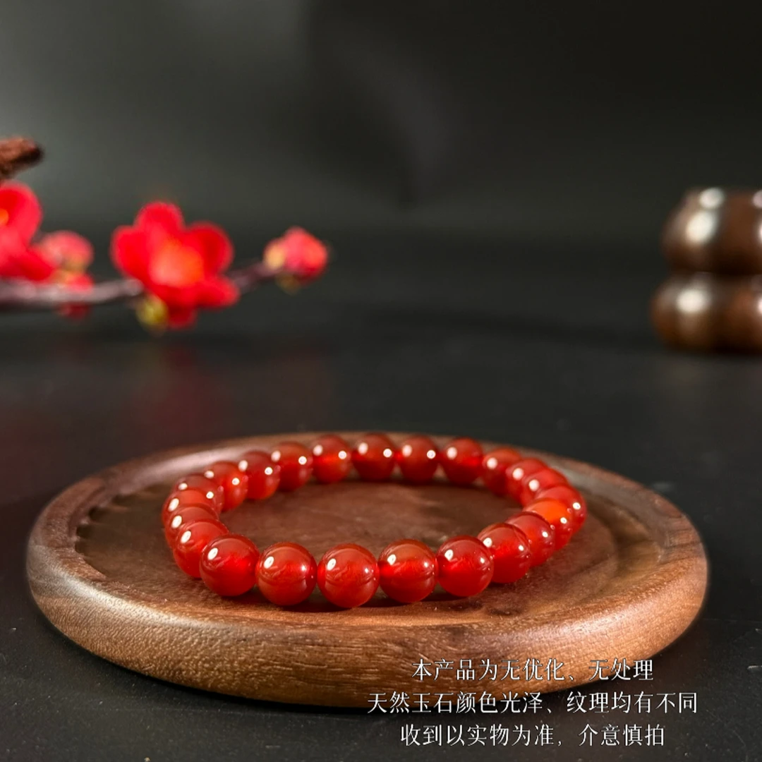 【鸽血红】天然鸽血红手串*多样性发一件