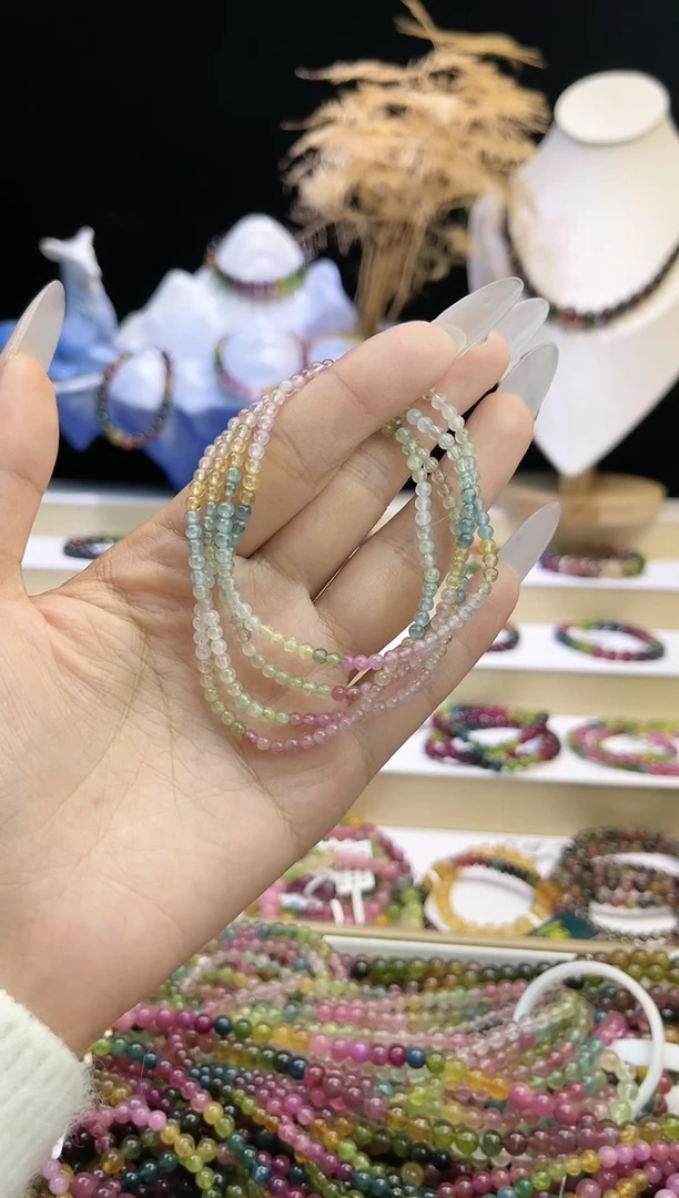 【闪购商品】碧玺/未镶嵌J3mm+碧玺多圈多样性发货