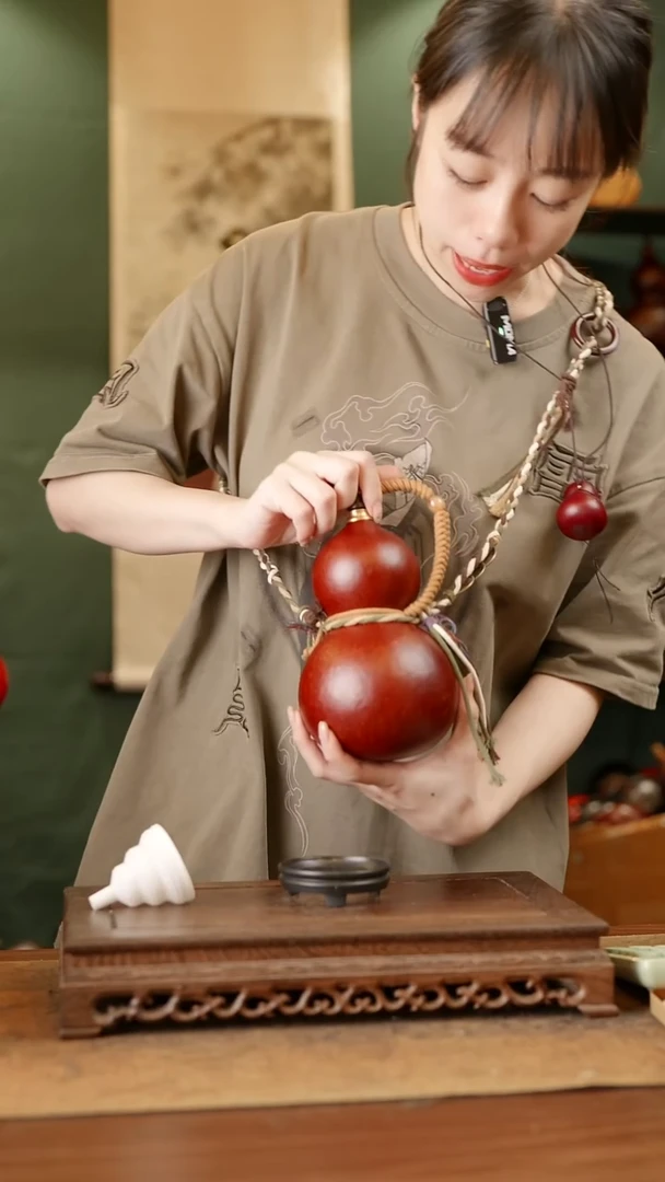 121号精品天然大漆酒葫芦一物一拍~