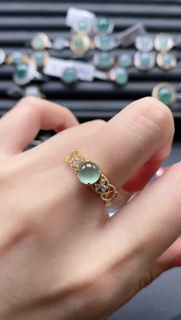 【闪购商品】翡翠戒指银S925镶嵌11111