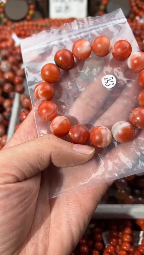 南红玛瑙手串未镶嵌14