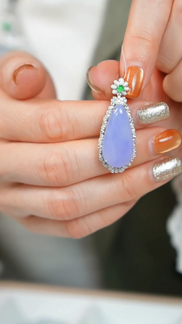 【闪购商品】翡翠挂件18K金镶嵌45号-吊坠/姿/2