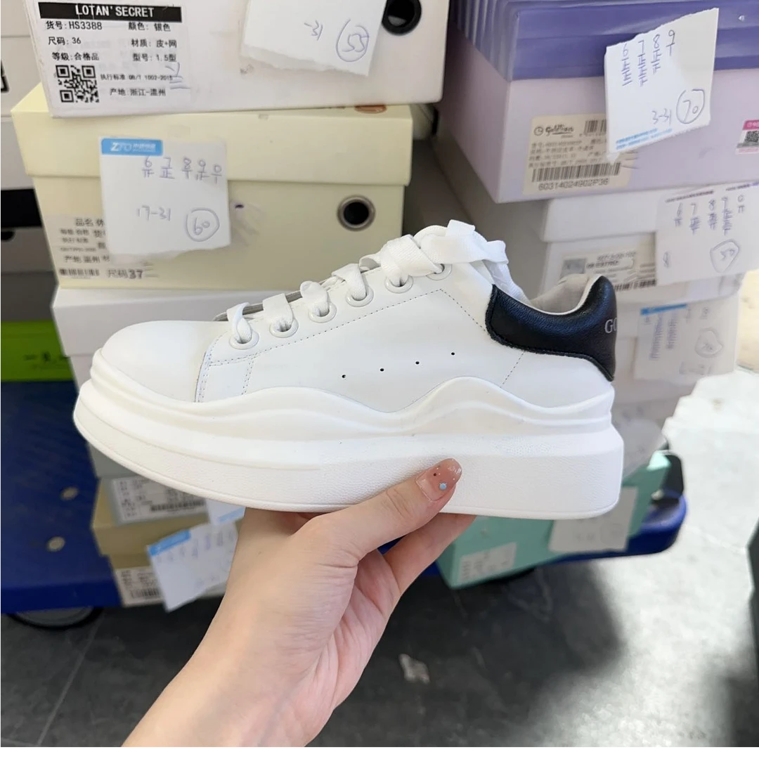 074宝妈高端四季款舒适运动鞋白黑（温州宝妈鞋）