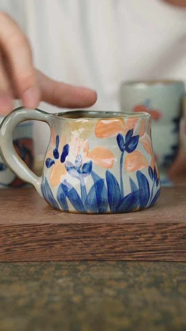 摆件泥垚手作 景德镇手工手绘器物