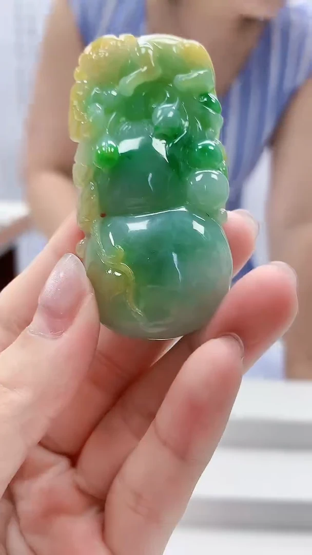定制翡翠未镶嵌4902lr-毛货挂件272