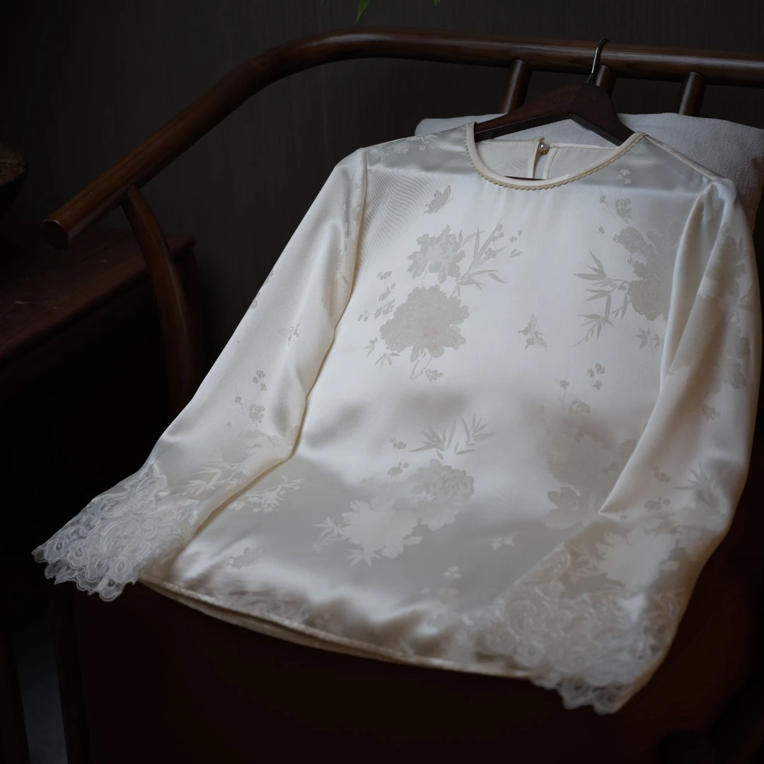 『相宜』新中式醋酸宽松国风上衣DHSC4465