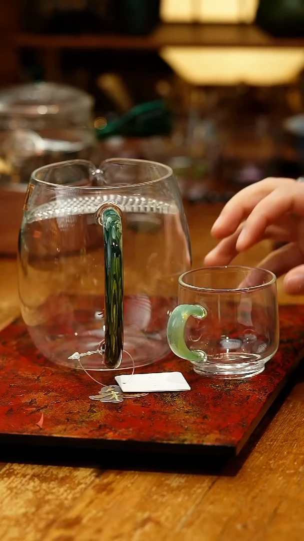 【闪购商品】禾器/澄然煮茶器/凤尾青绿+水月杯青玉