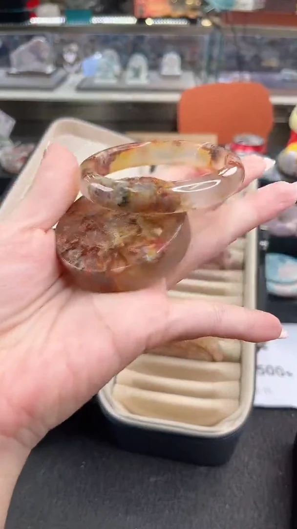 未镶嵌手镯石英质玉53圈口（赠品镯心）S986803