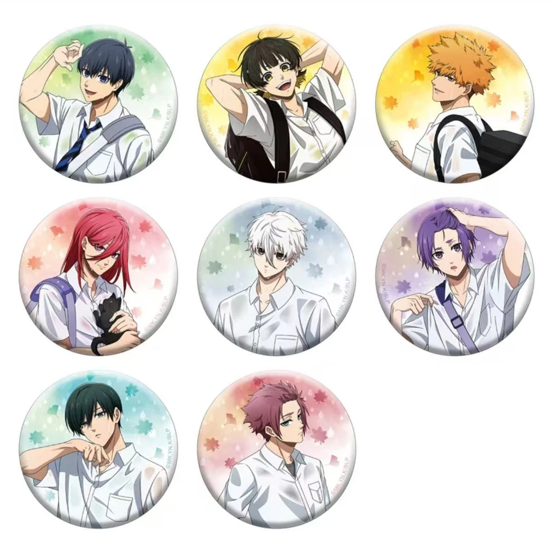 日谷 蓝色监狱 秋雨系列吧唧盲盒 徽章盲盒