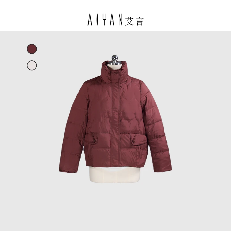 【keke设计-AY484】百搭高级感轻奢女装定制长袖羽绒服