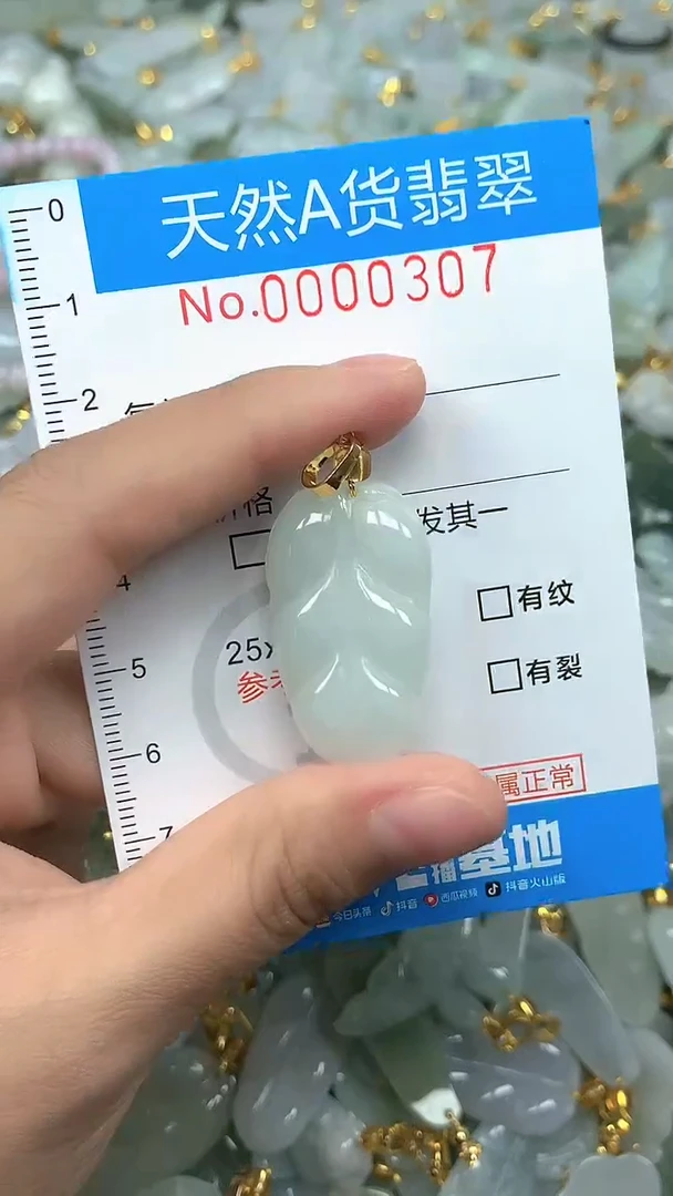 颈饰未镶嵌翡翠净货挂件-0307