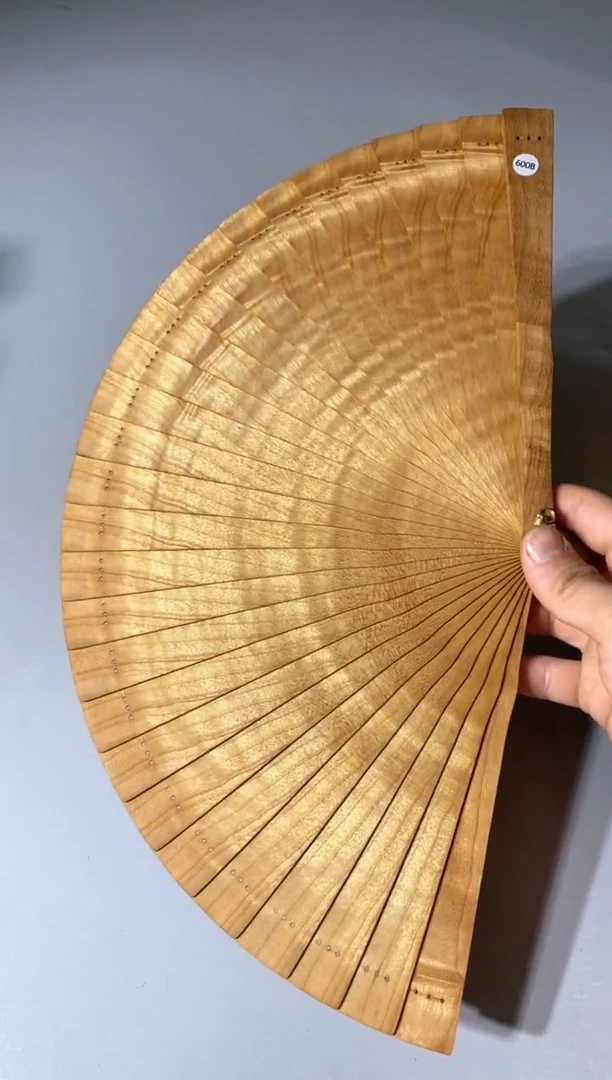 金丝楠600号21cm金丝楠木小叶桢楠扇子