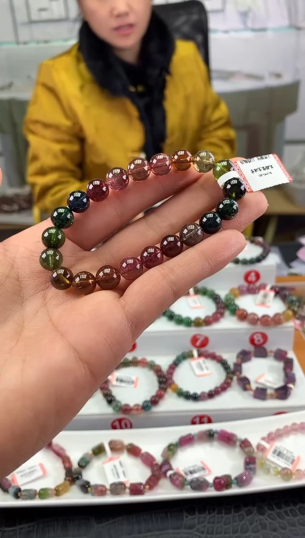 未镶嵌手串碧玺多样性发一条