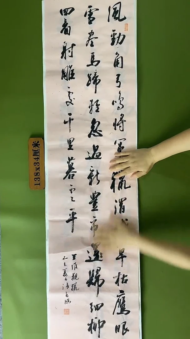 书法书法 张若鸿 尺寸138cm*34cm