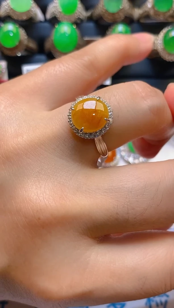 【闪购商品】翡翠耳饰银S925镶嵌天然A货翡翠1