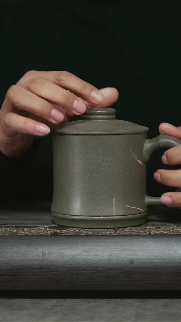 【闪购商品】紫砂茶杯微瑕蟹壳青单杯