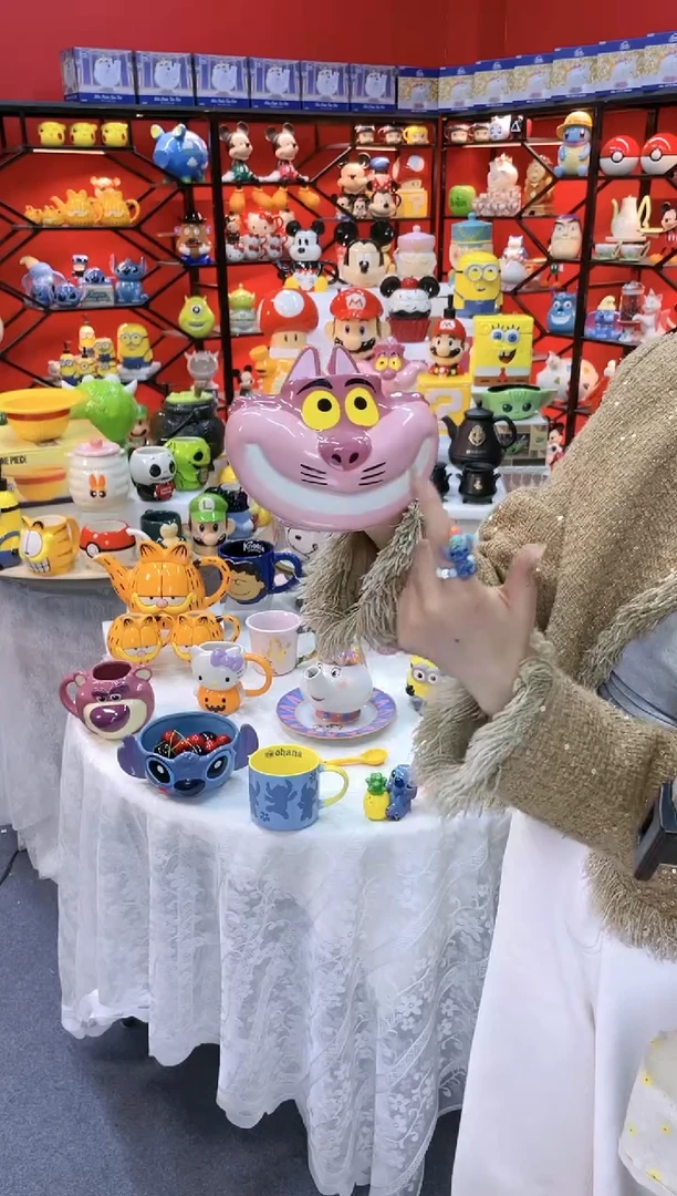 【闪购商品】1@@柴郡猫水杯陶瓷杯