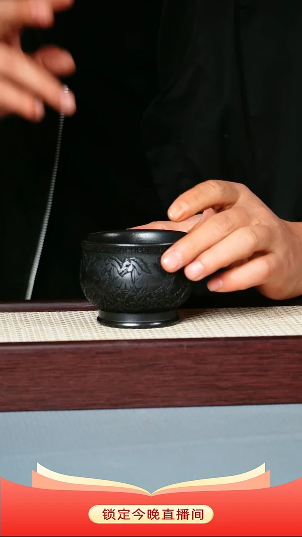 茶杯紫砂 石黄泥料 马到成功