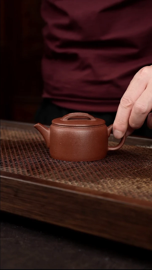 茶壶紫砂底槽清折嘴汉瓦