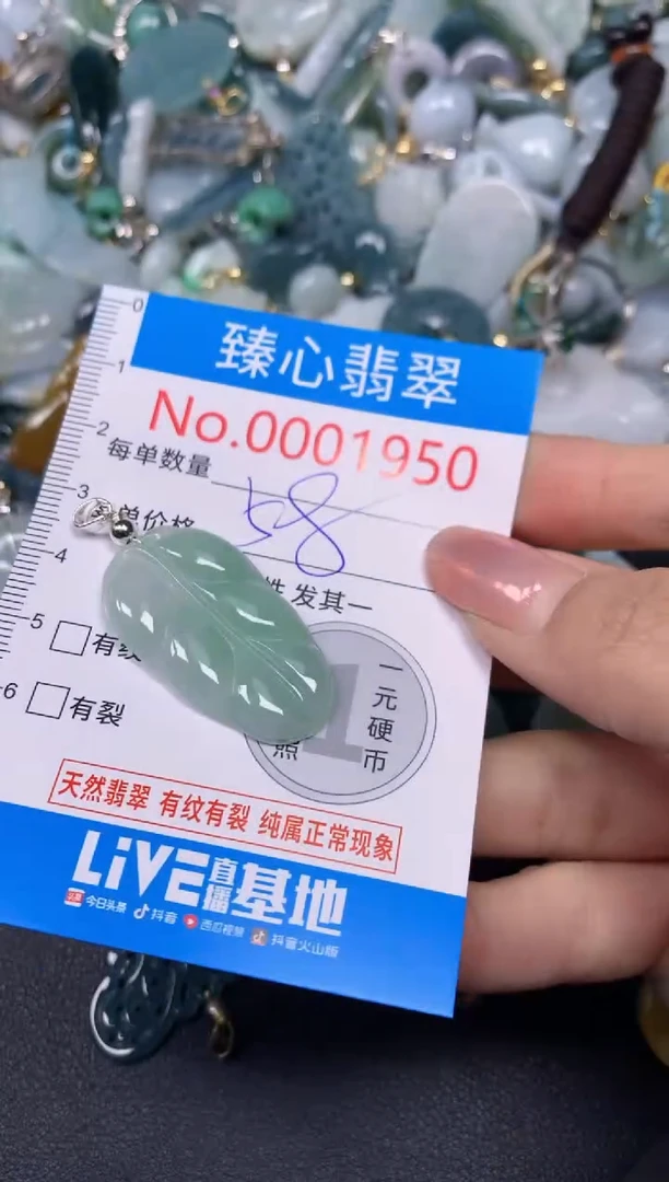 【闪购商品】翡翠颈饰未镶嵌含绳0001950