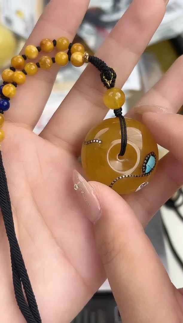 裸石琥珀未镶嵌天然琥珀蜜蜡吊坠