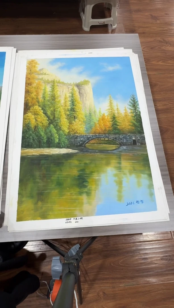 油画【207号】约90*60cm丨朝鲜原创纯手绘孤品油画丨顺丰包邮