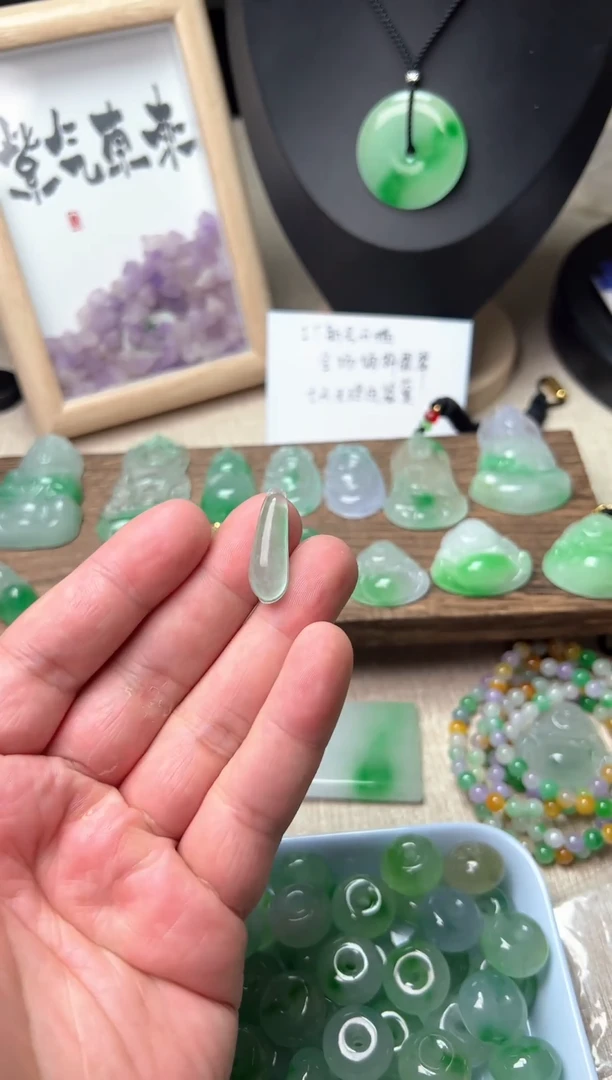 颈饰未镶嵌翡翠所见即所得，一图一物