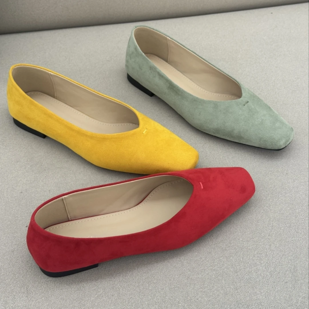 （唯品专属）7-7560新款平底单鞋懒人舒适百搭软底浅口单鞋女