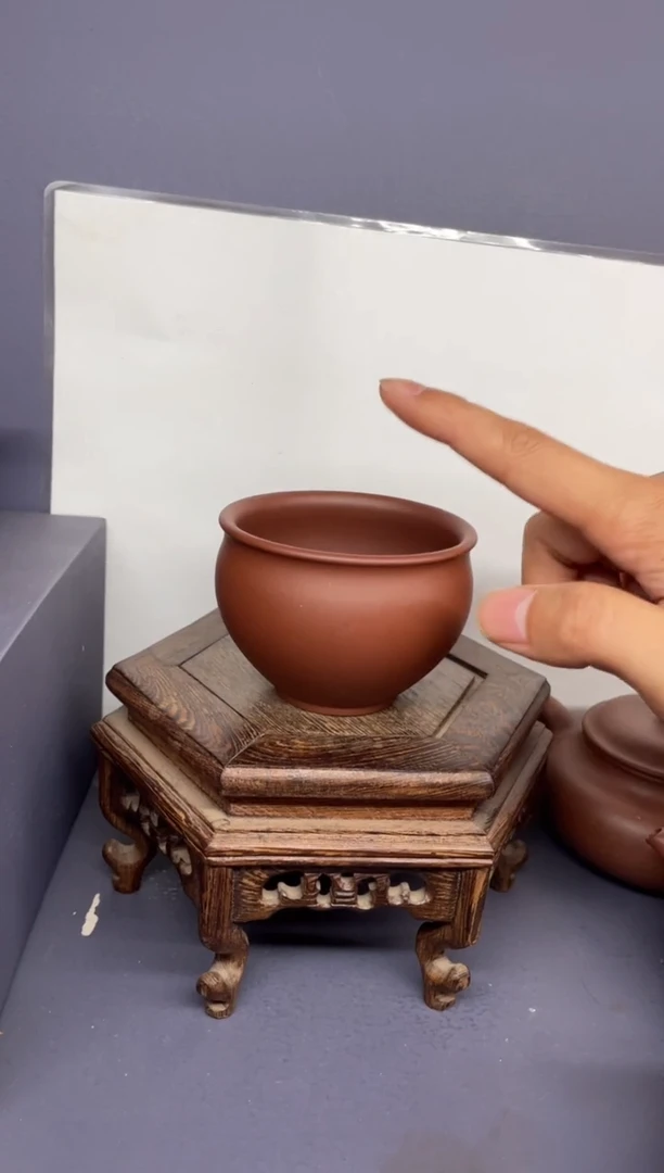 茶壶紫砂底槽清 圆融杯