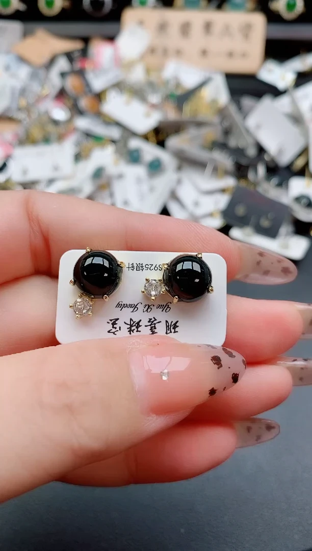 银S925镶嵌戒指翡翠11