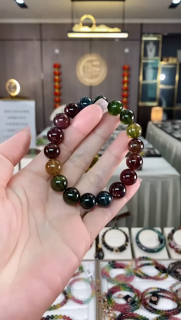 【闪购商品】碧玺收藏级单圈手串11mm+未镶嵌（多样性发一条）hon