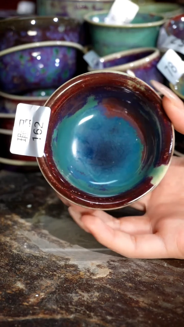 摆件精品窑变钧瓷茶器