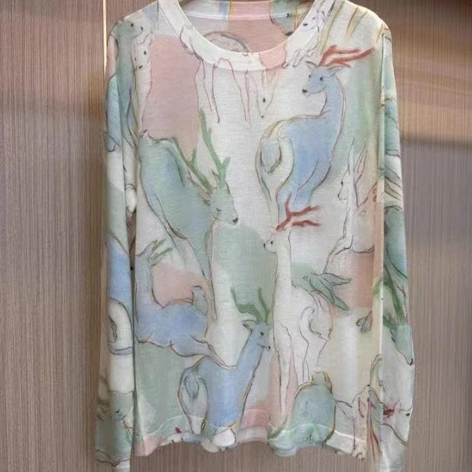 【16针纵享丝滑】长袖休闲时尚针织宽松衫女装宽松型