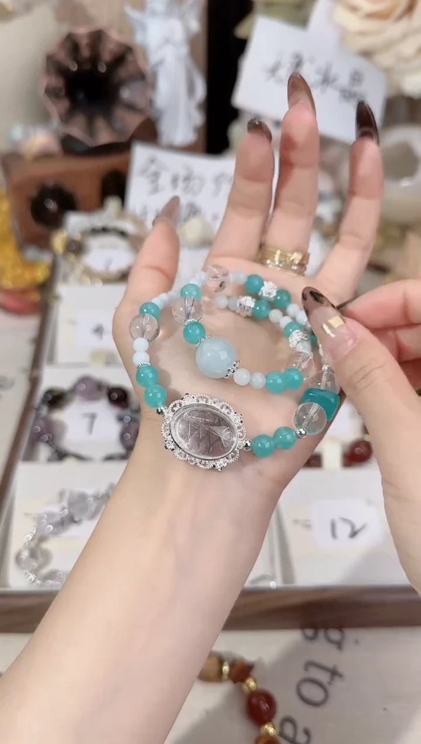 未镶嵌手链水晶双圈