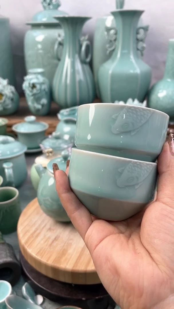 【闪购商品】2个 正品 慧仙青瓷 主人杯