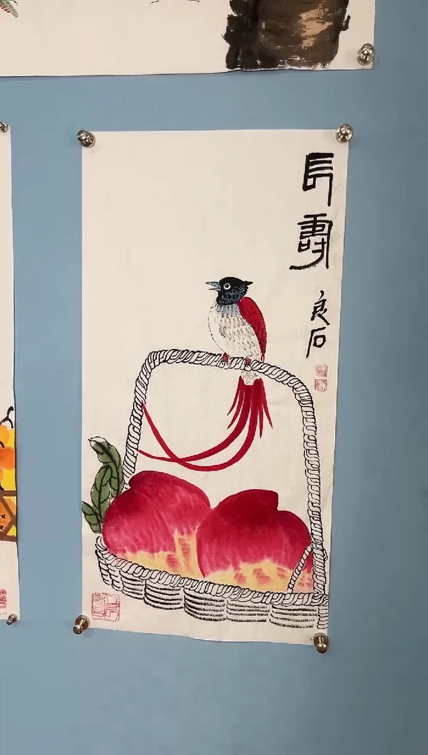 【闪购商品】国画武天庆老师寿桃