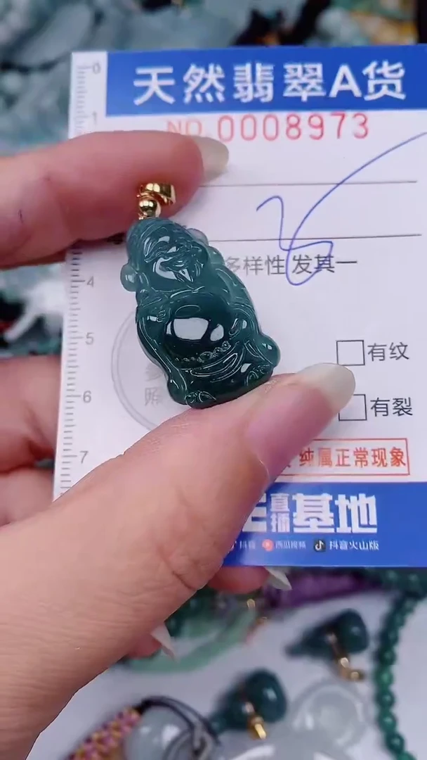 翡翠未镶嵌颈饰00008973
