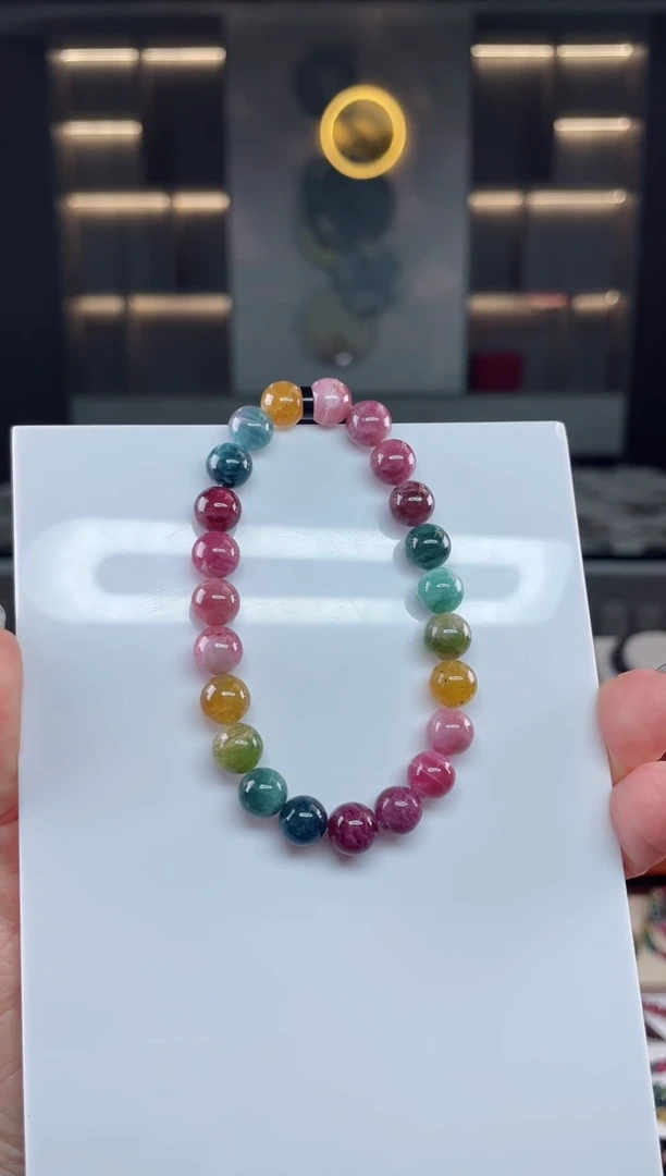 未镶嵌单圈手串碧玺（多样性发一条）T