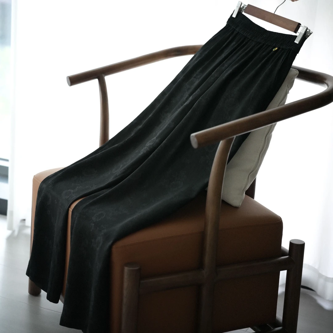 『疏雨』新中式醋酸夏季阔腿裤DHSK4614