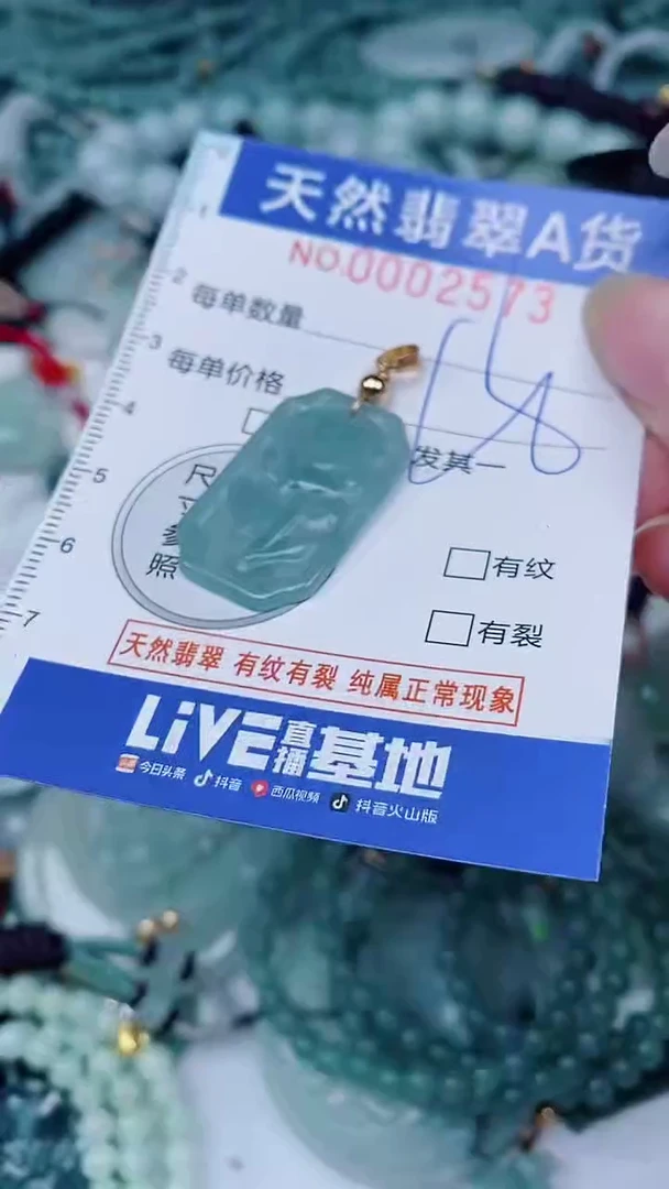 翡翠未镶嵌颈饰00002573