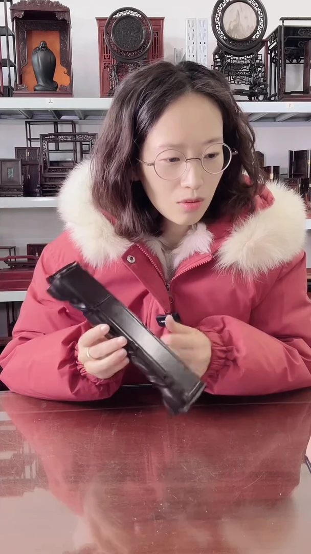 花梨木类老物件筷子盒有瑕疵   20